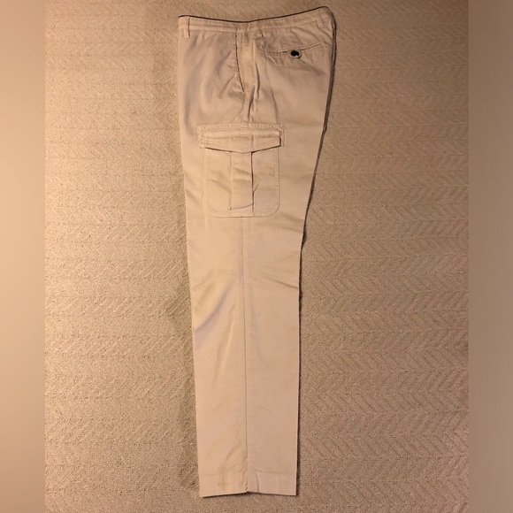 ELEVENTY Cream Cargo Chinos Size 33